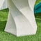 Glitzhome® 17.75" Multifunctional Twist-Style Faux Terrazzo Garden Stool